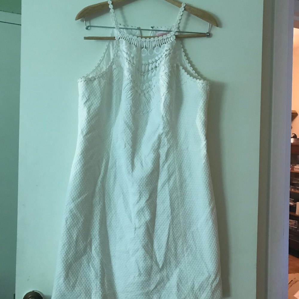 White Lilly Pulitzer summer shift size14